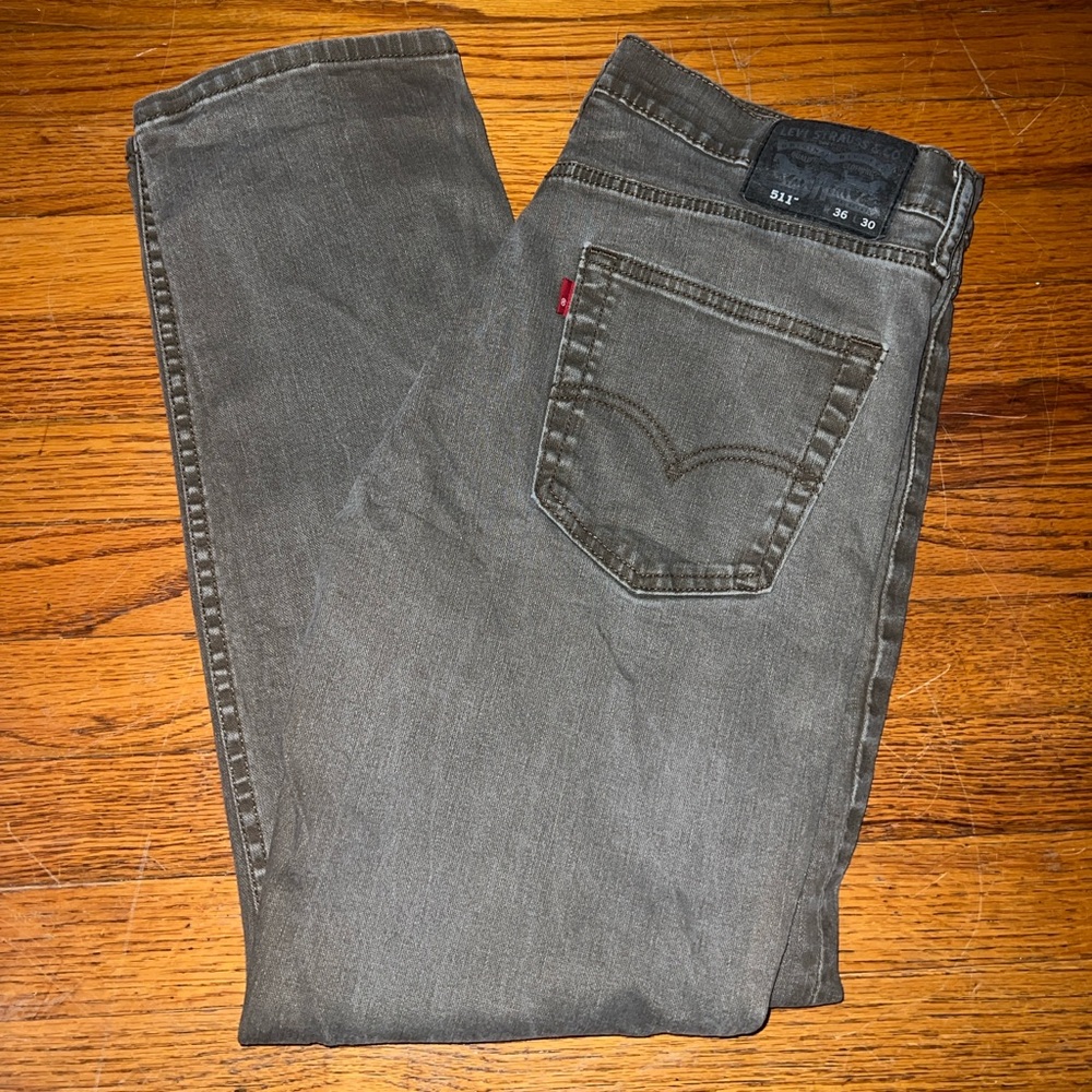 Levi's Men's Straight Jeans - Gray